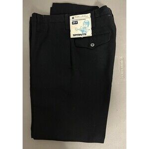 A-1 THE ACTION MAN Black SLACKS 28 x 28 NEW with Tags Vintage 1980's